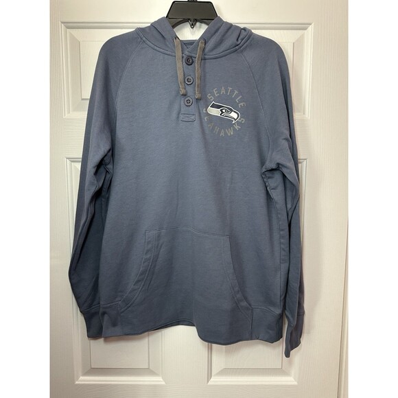 Size L Seattle Seahawks NFL Team Apparel Hoodie Pullover Sweatshirt Mens NEW - Picture 1 of 3